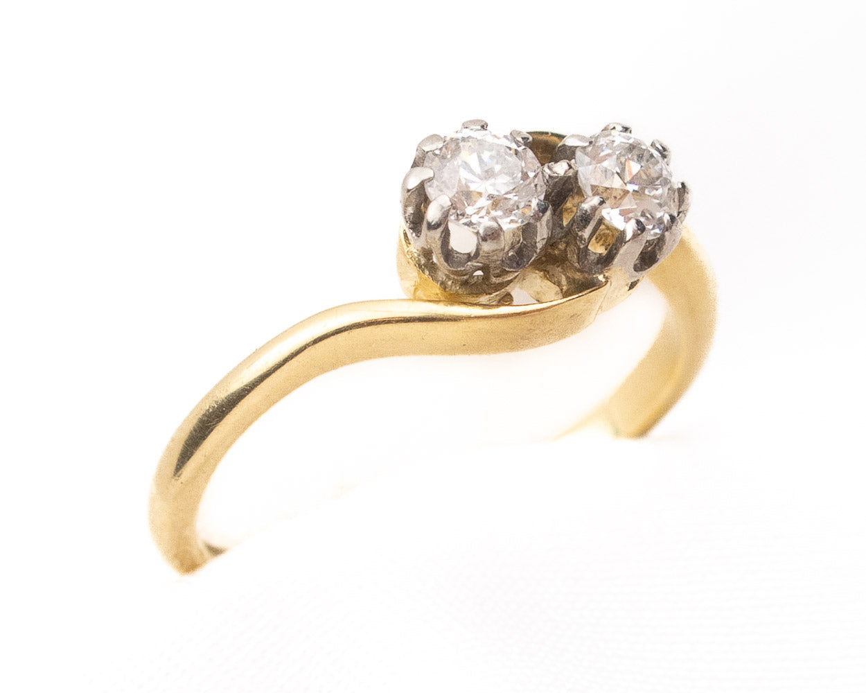 Edwardian Double Diamond Ring