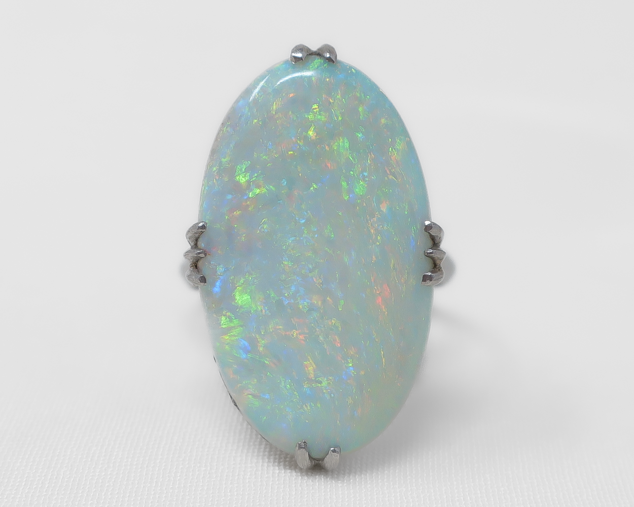 Art Deco Opal Dinner Ring