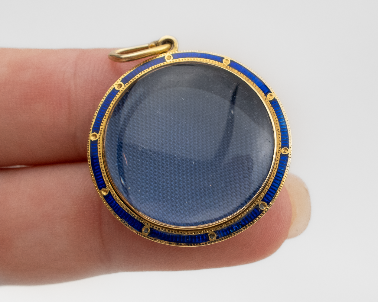 Edwardian Blue Enamel Locket