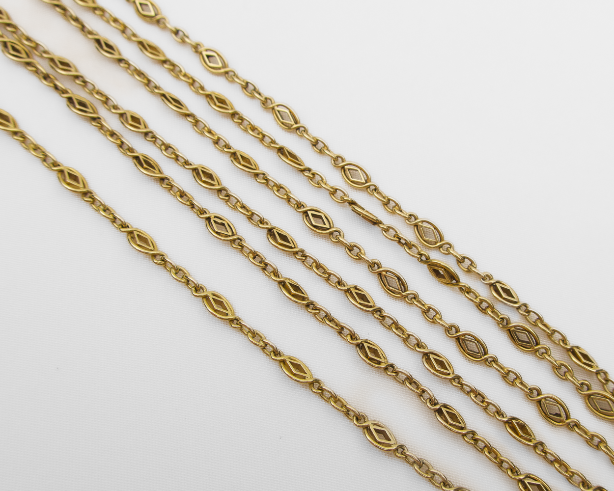 Victorian Fancy-Link 18KT Chain