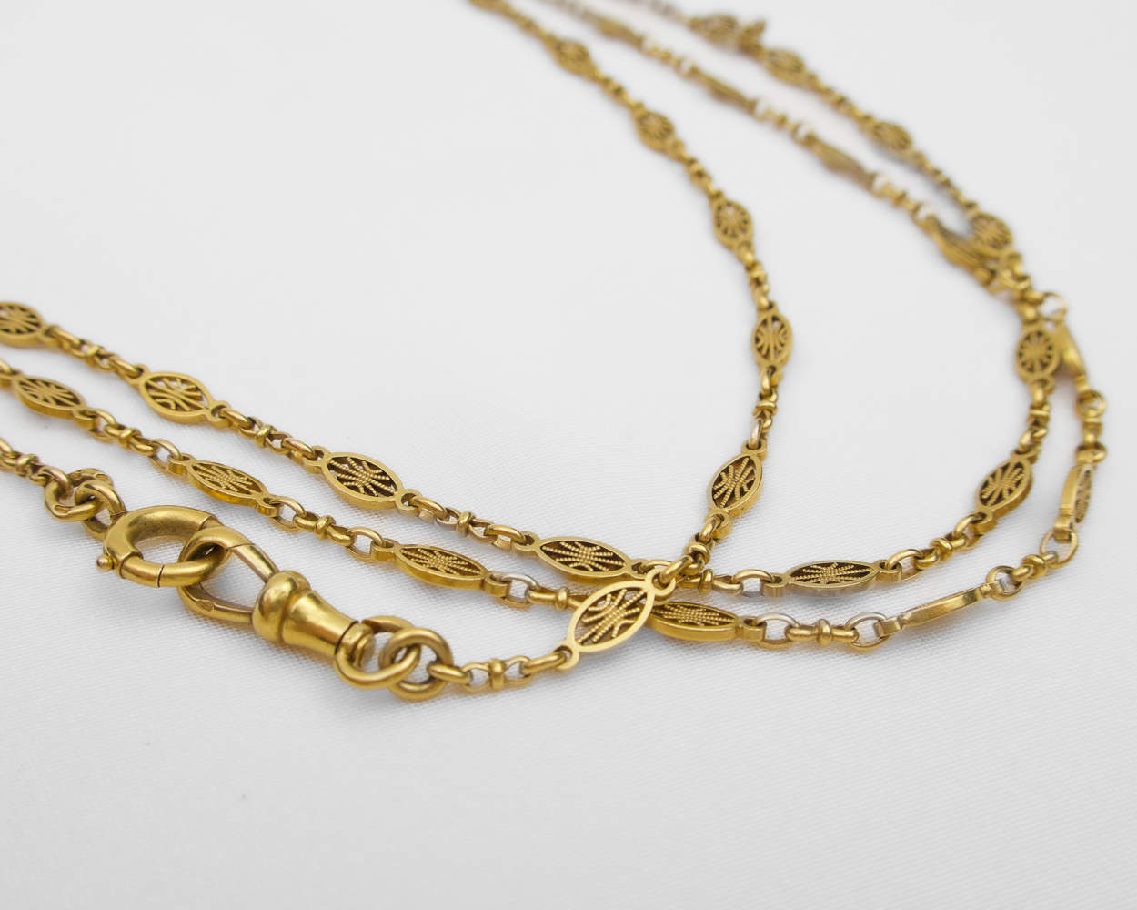 Victorian Fancy-Link 18KT Chain