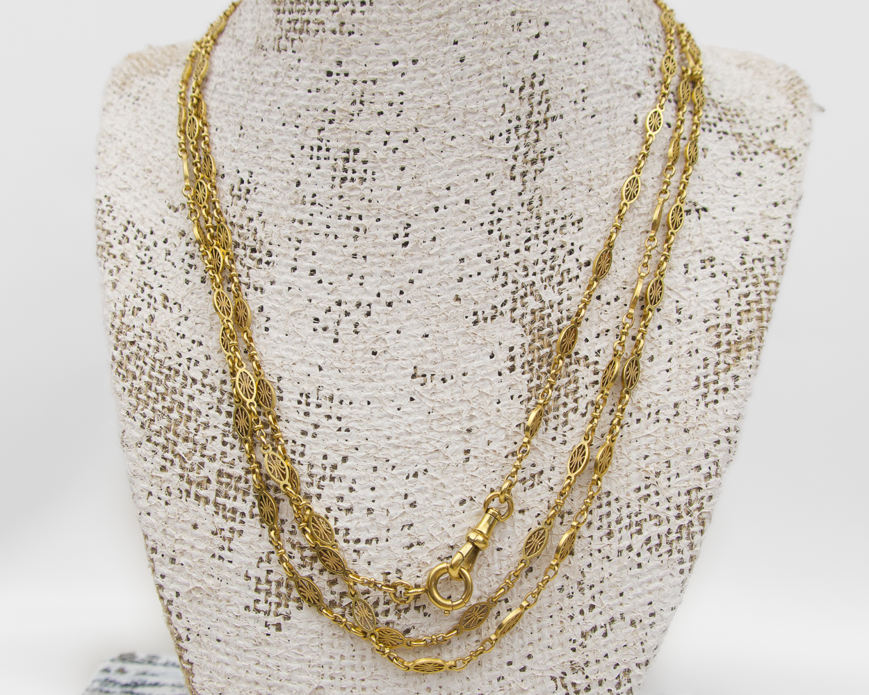 Victorian Fancy-Link 18KT Chain