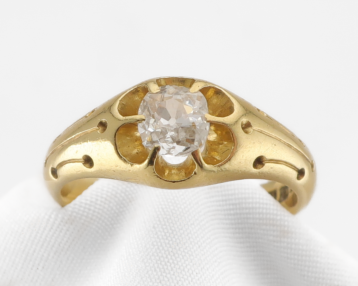 Victorian 18KT Diamond Engagement Ring