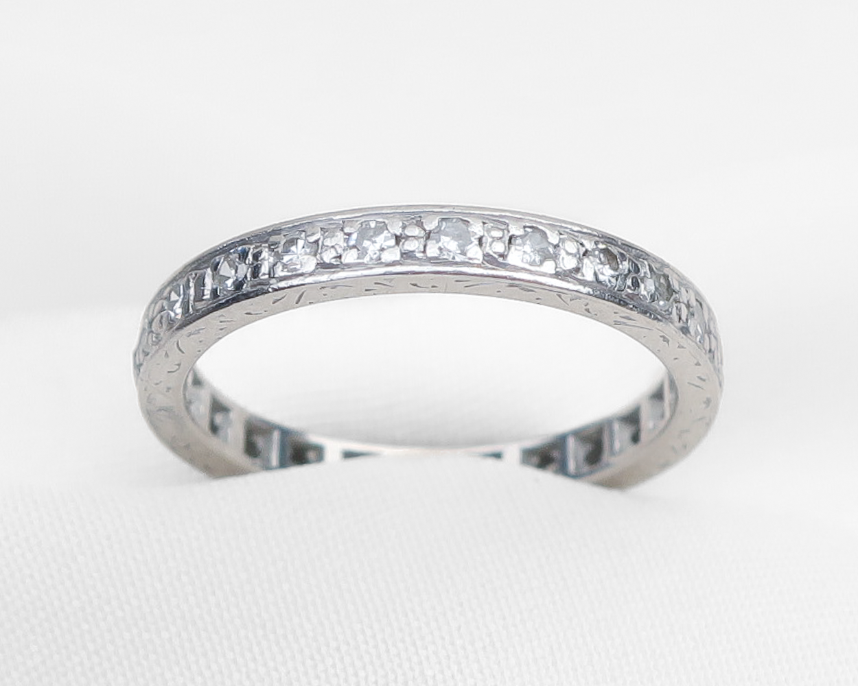 Art Deco Diamond Eternity Band