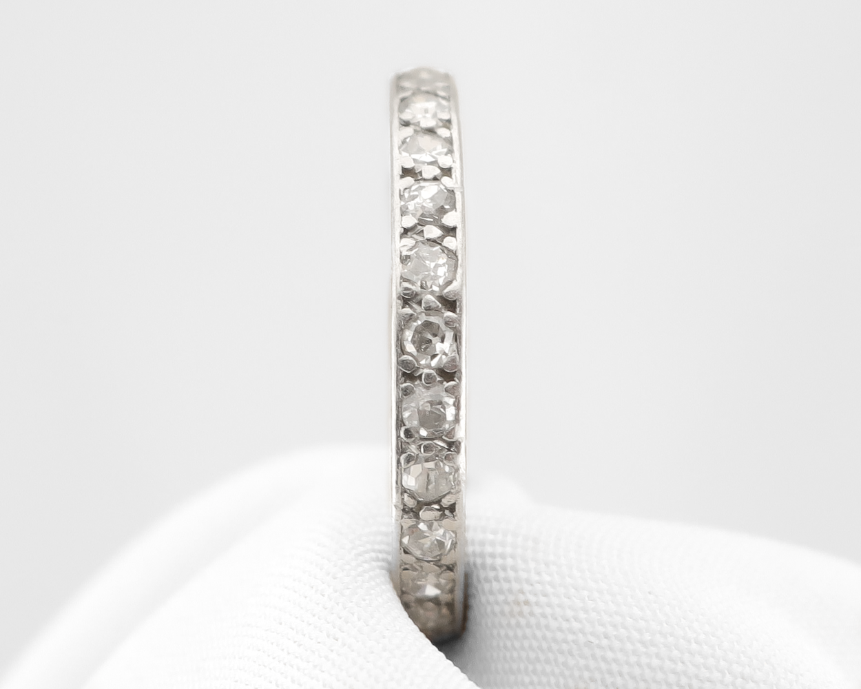 Art Deco Platinum Eternity Band