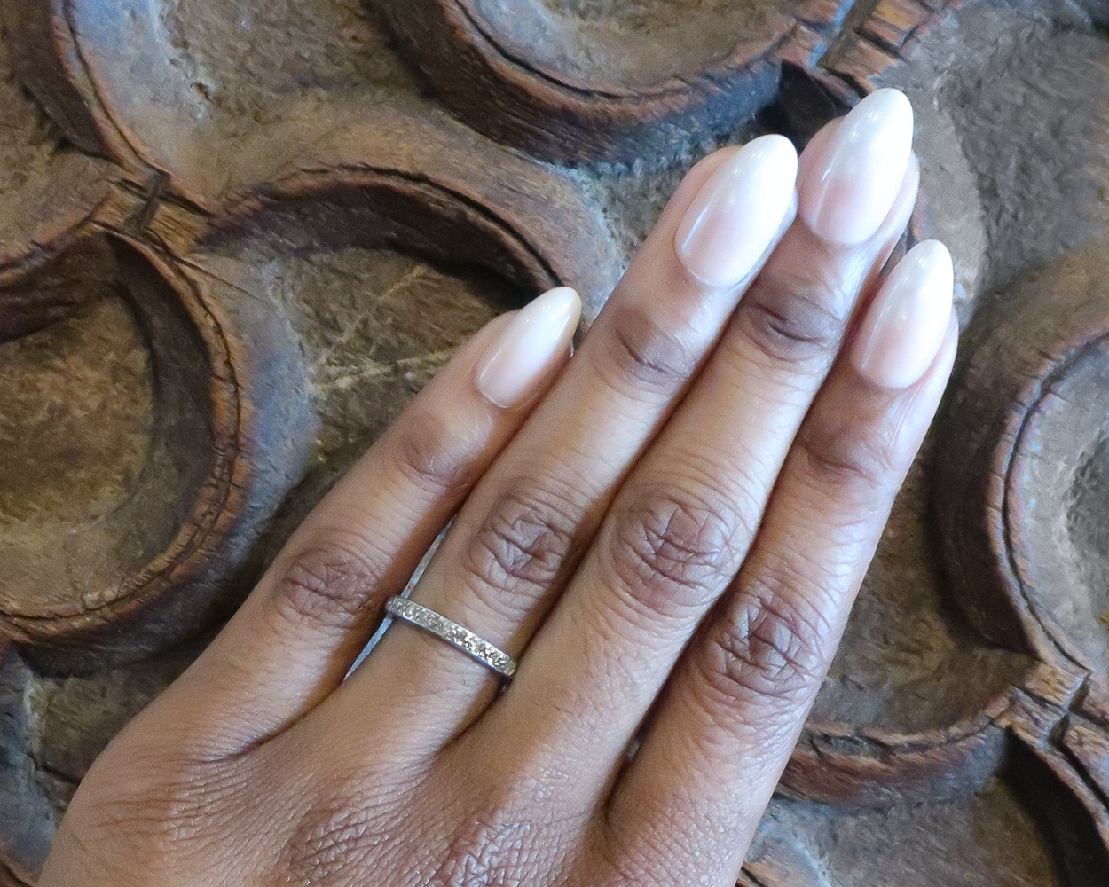 Art Deco Platinum Eternity Band