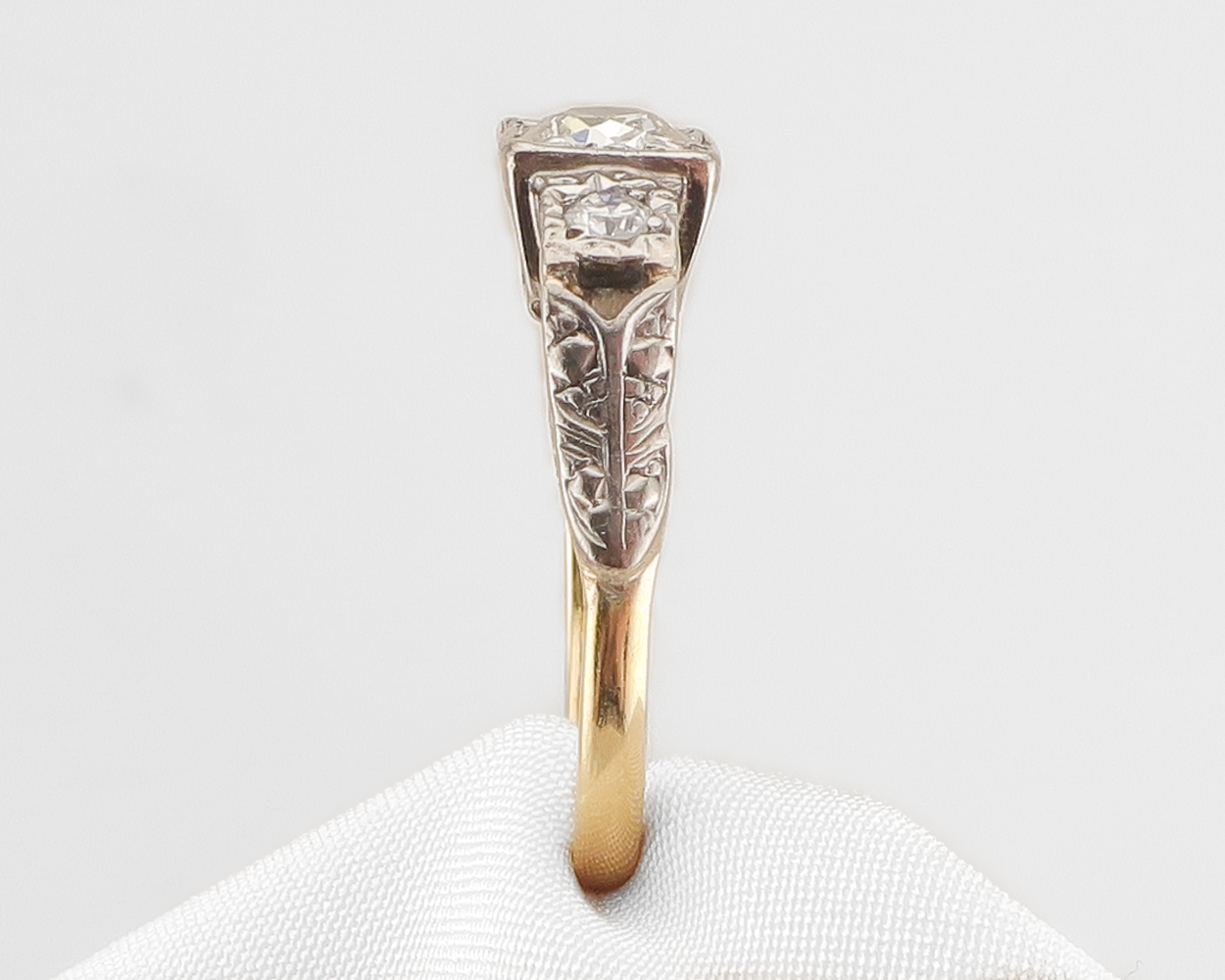 Art Deco Two-Tone Diamond Ring