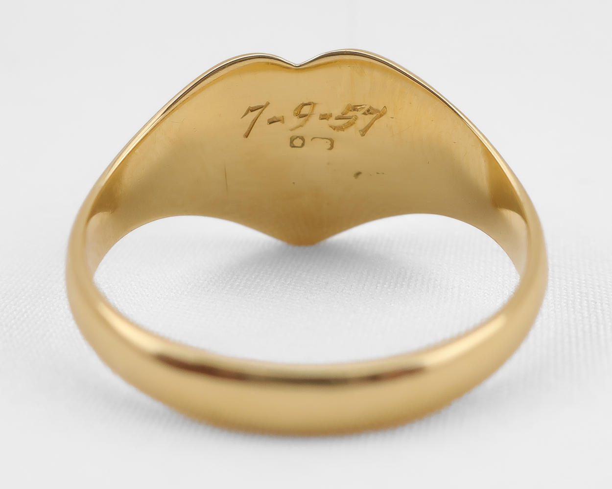 Edwardian Heart-Shaped Signet Ring