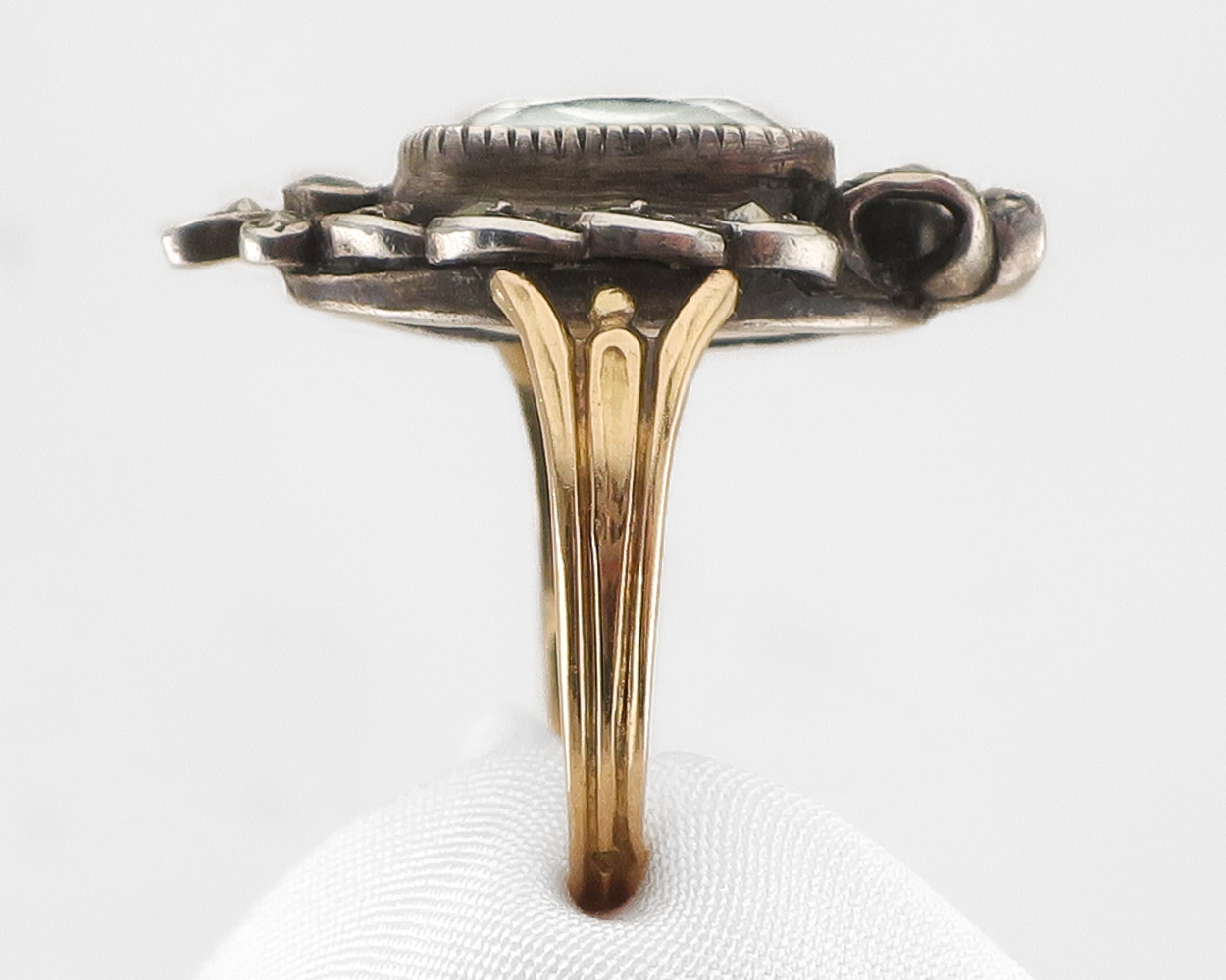 Victorian Quartz, Garnet & Marcasite Ring