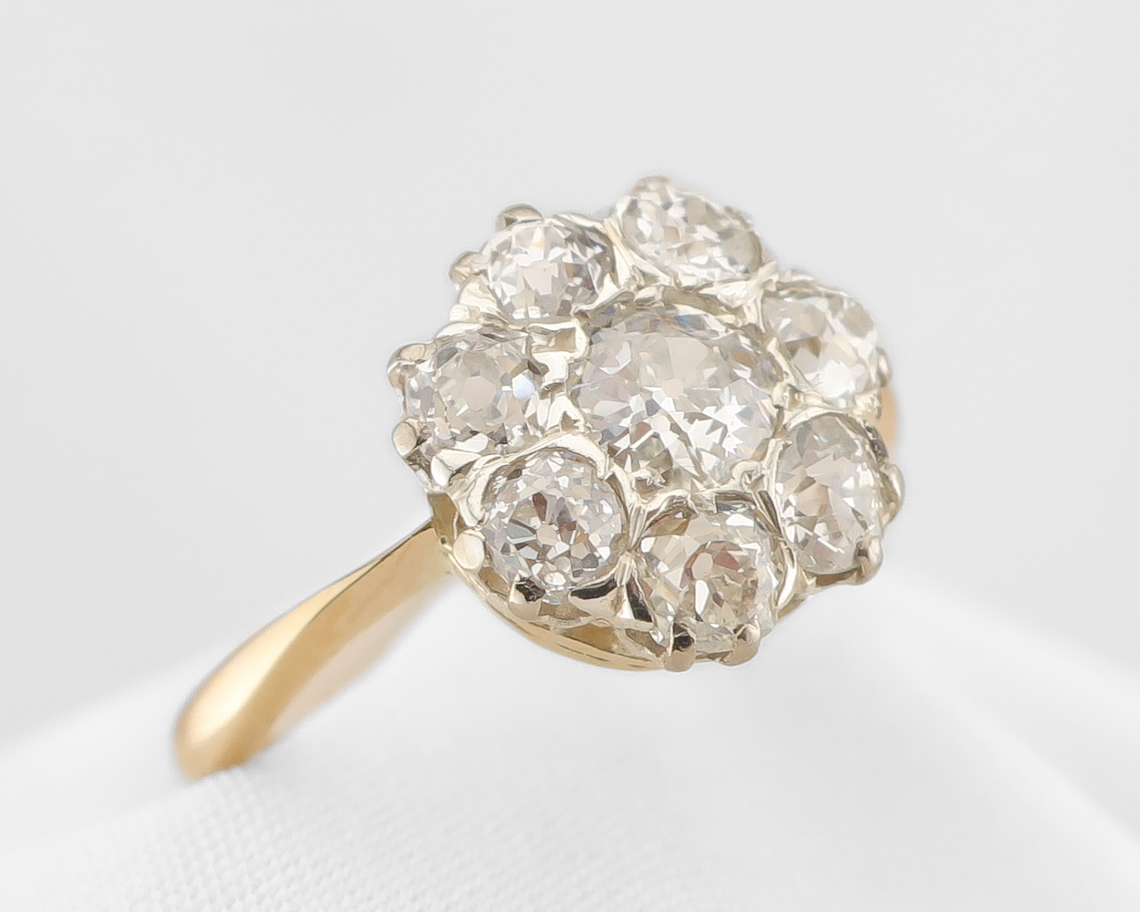 Victorian Diamond Cluster Ring