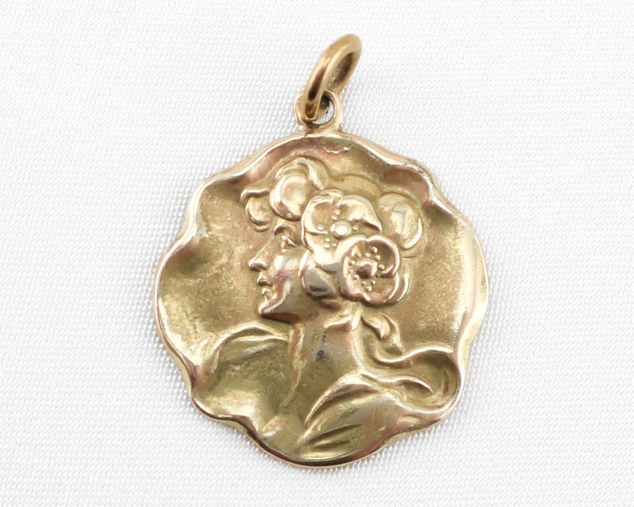 Art Nouveau Muse Pendant
