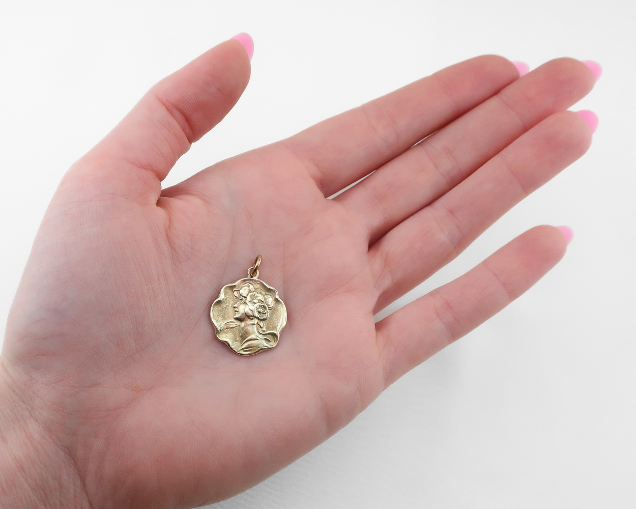 Art Nouveau Muse Pendant