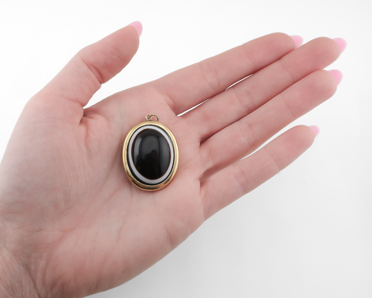 Victorian Banded Agate Locket