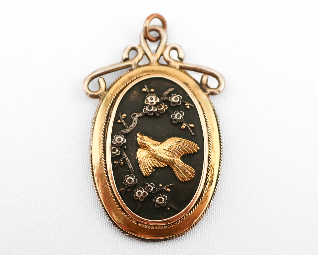 Victorian Shakudo Pendant