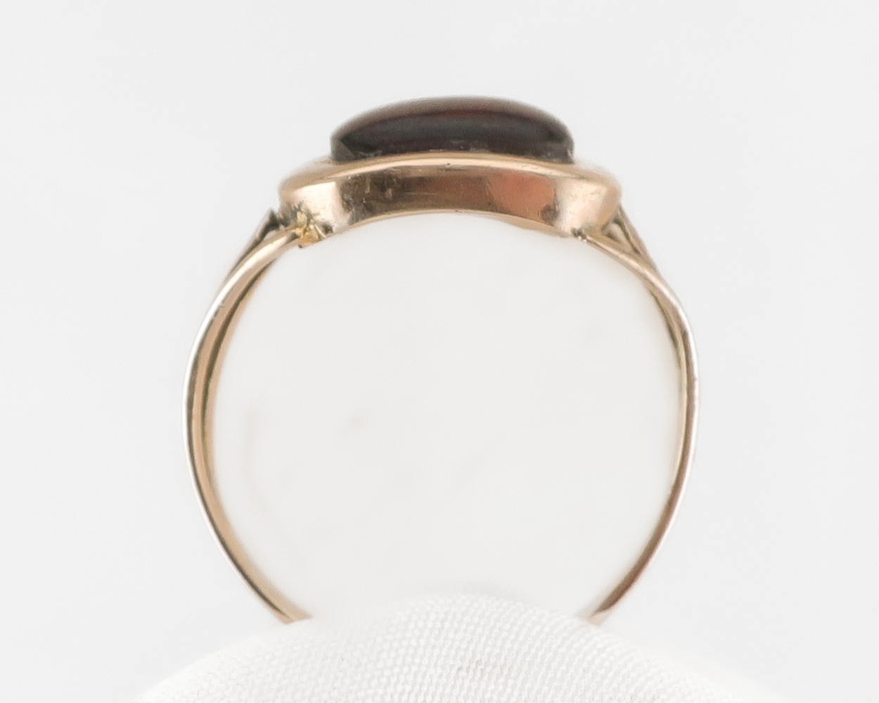 Garnet Memorial Ring Dated 1914