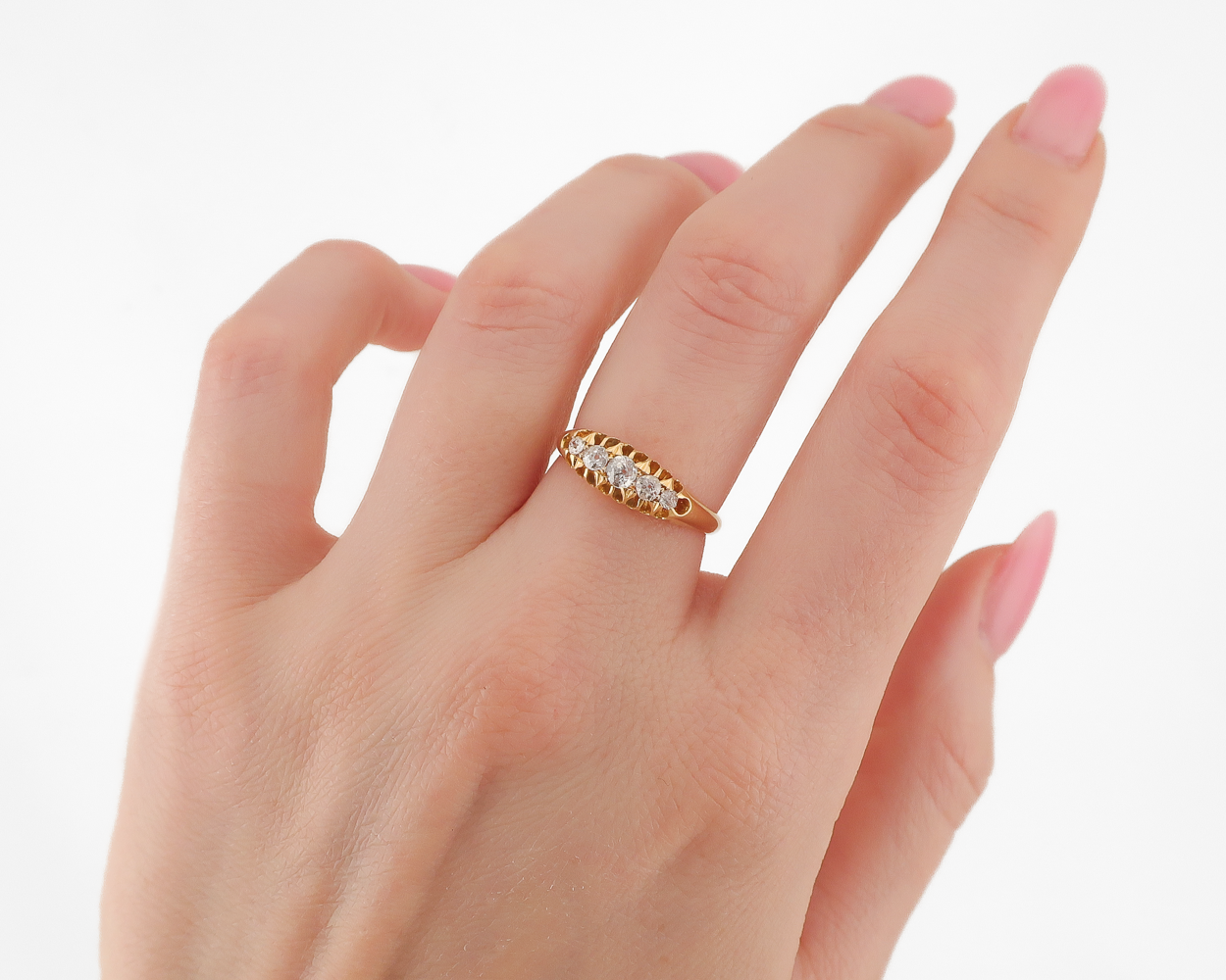 Edwardian 5-Stone Diamond Band