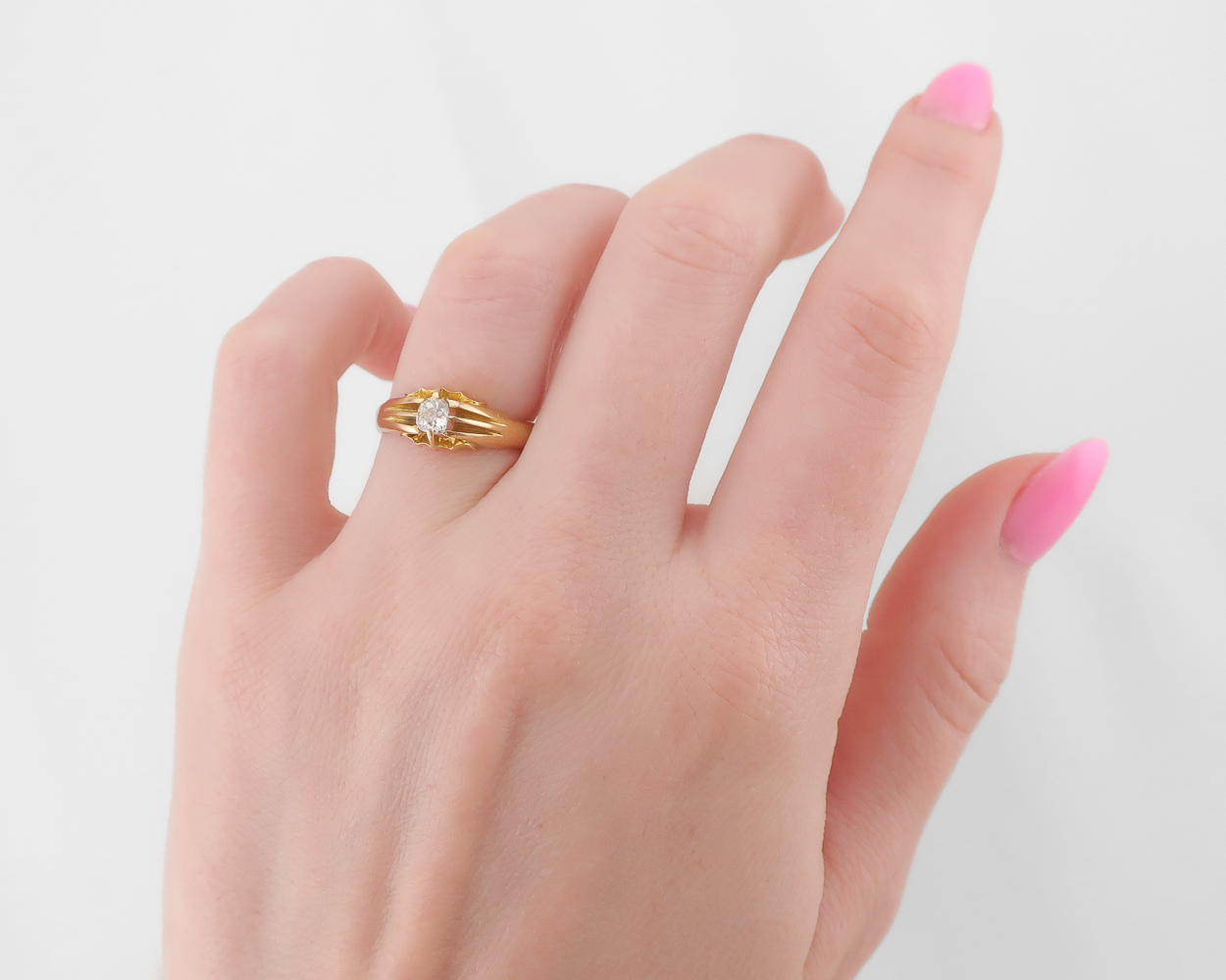 Victorian 18KT Diamond Solitaire