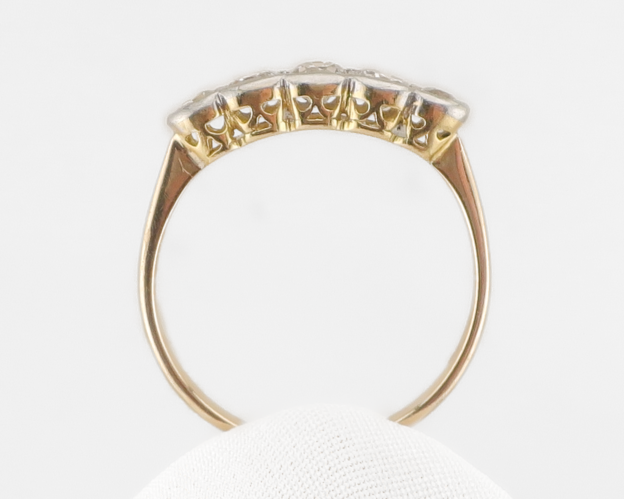 Edwardian 5-Stone Diamond Linear Ring