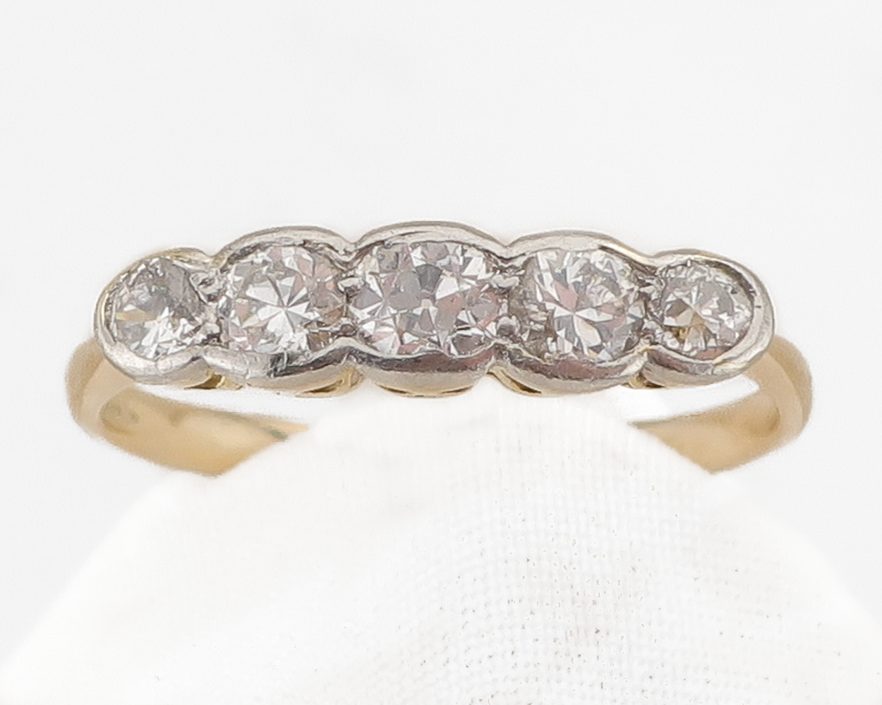 Edwardian 5-Stone Diamond Linear Ring