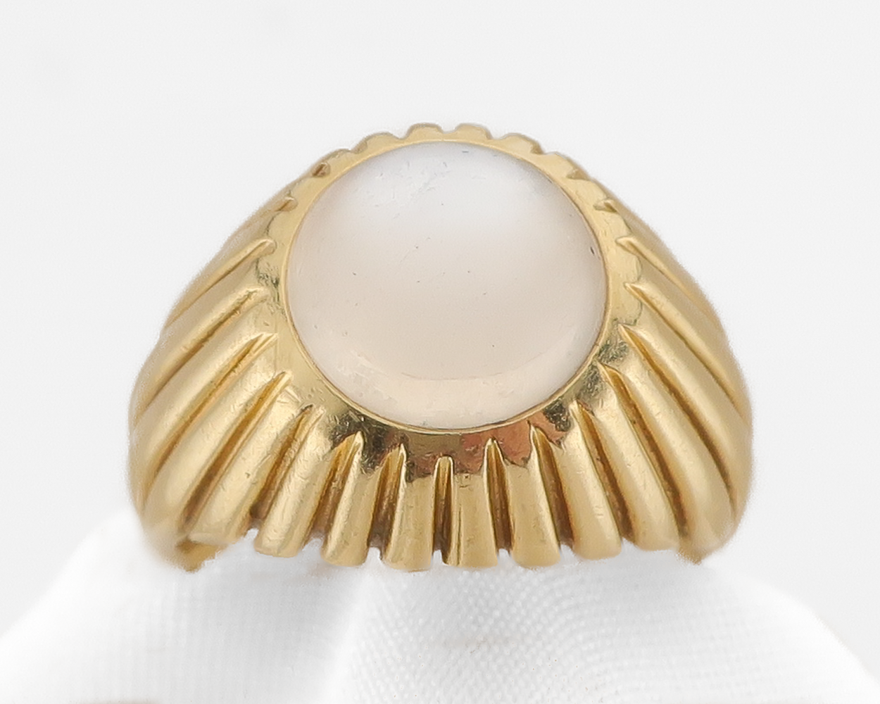 Late-Midcentury Moonstone Cabochon Ring