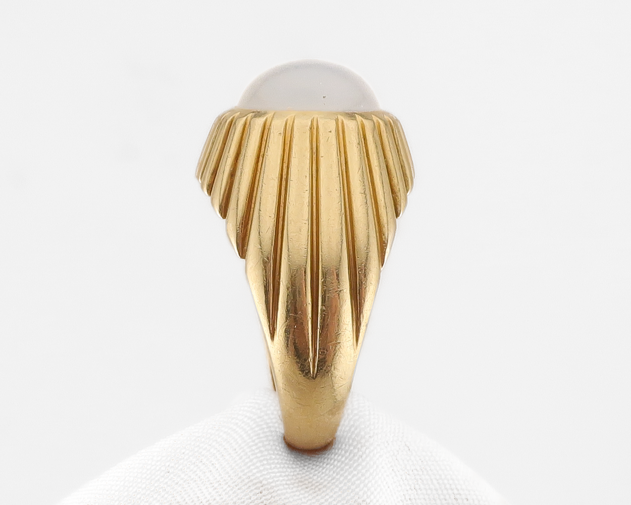 Late-Midcentury Moonstone Cabochon Ring