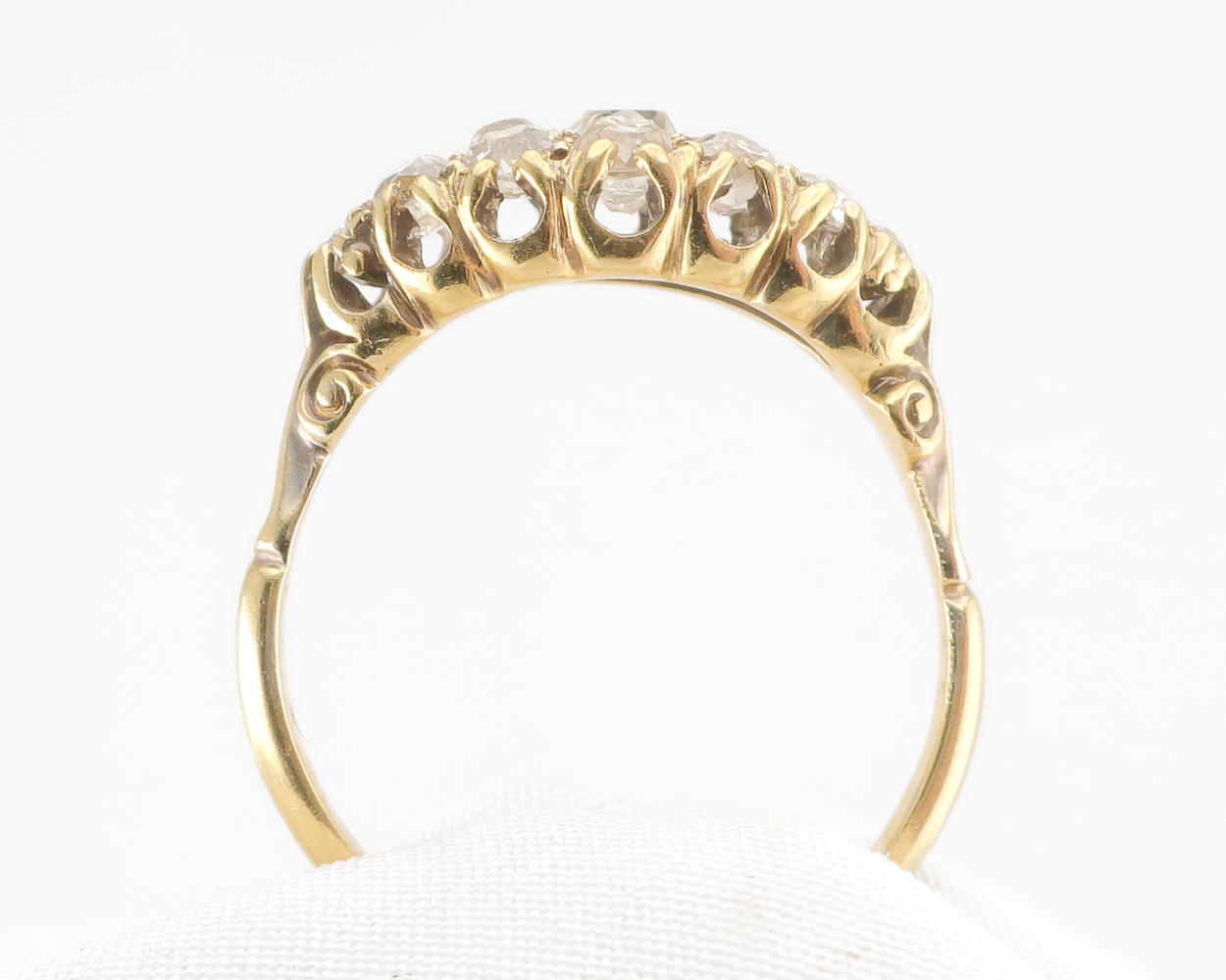 Victorian 18KT Diamond Cluster Ring