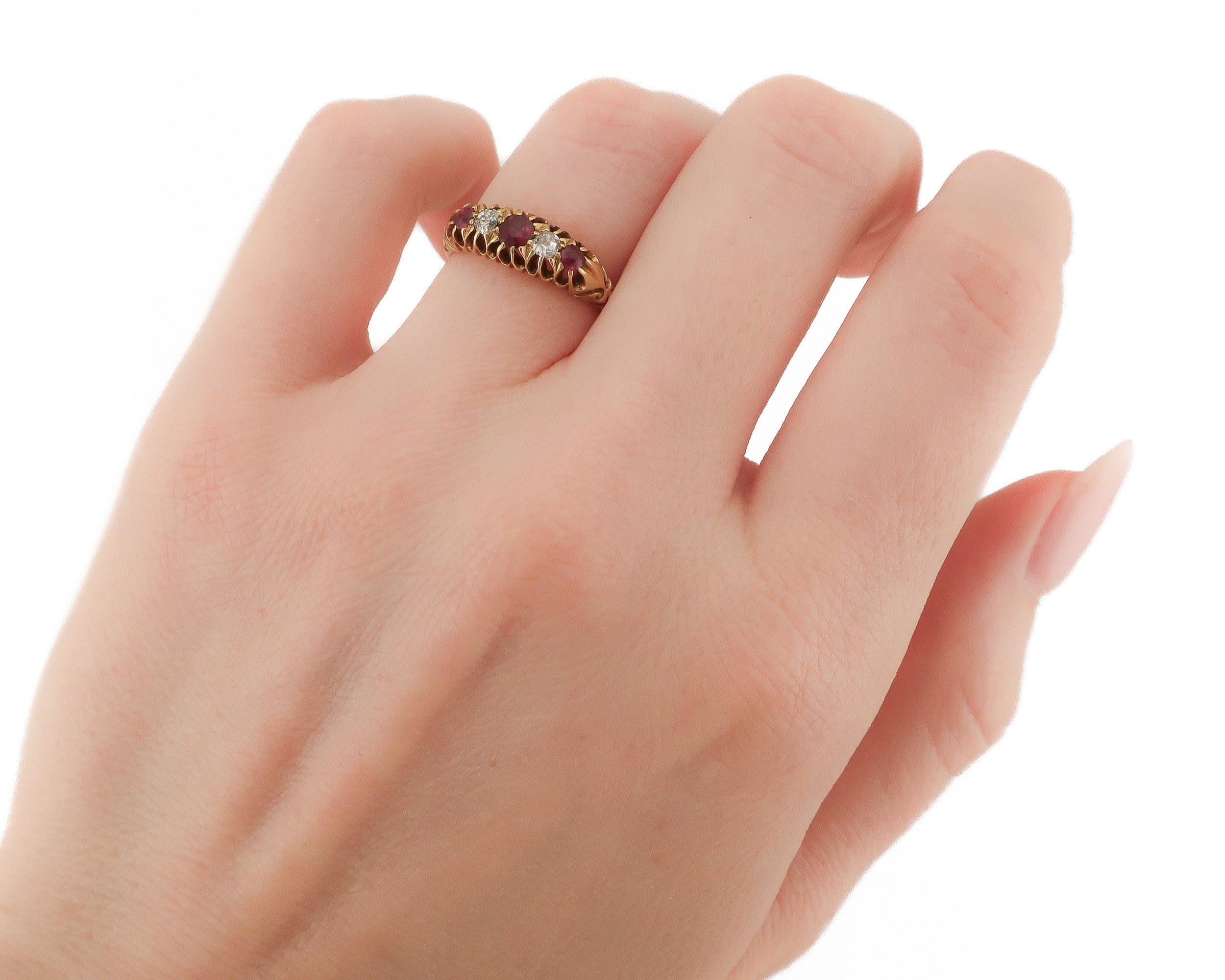 Edwardian Diamond & Ruby Ring