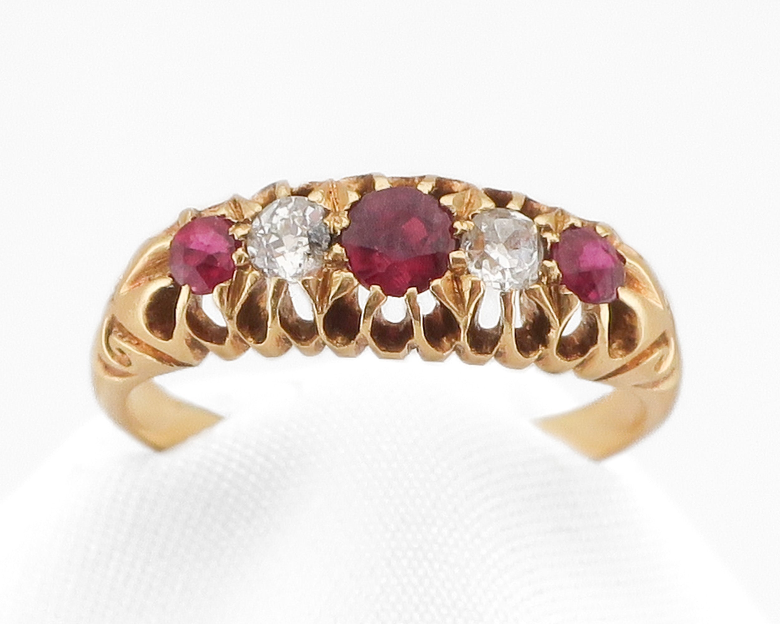 Edwardian Diamond & Ruby Ring