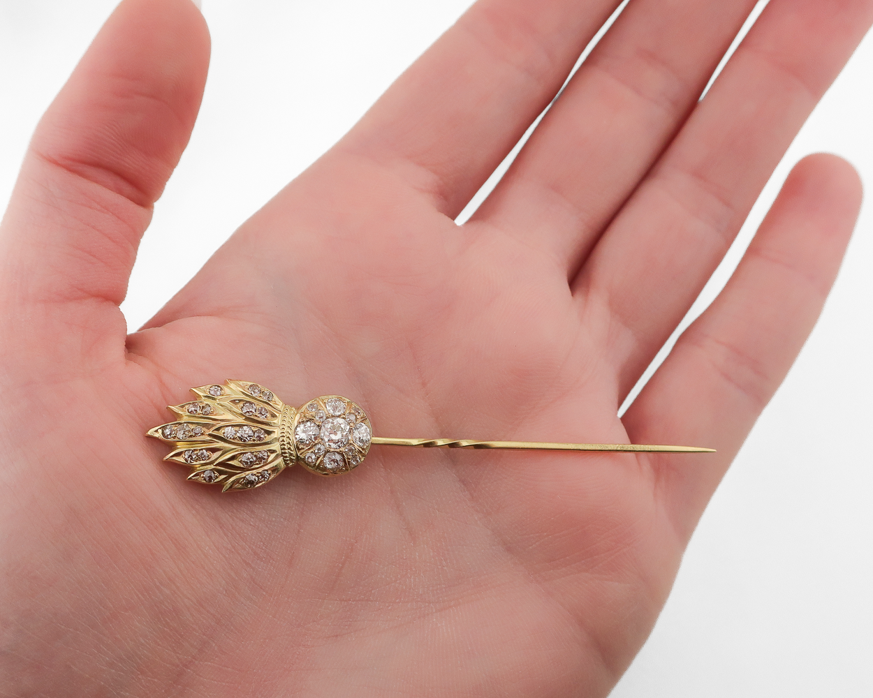 Circa 1910 Halley's Comet-Inspired Diamond Stickpin