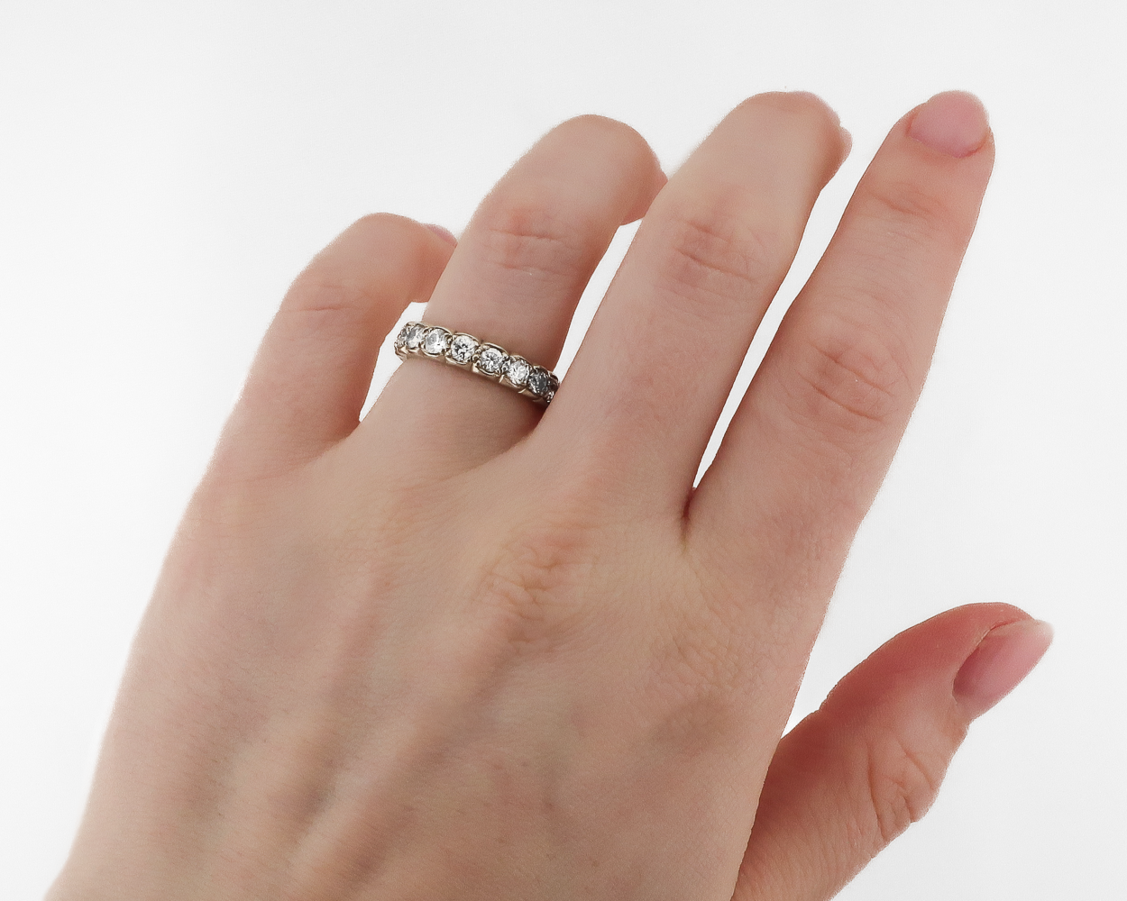Retro-Era Diamond Eternity Band