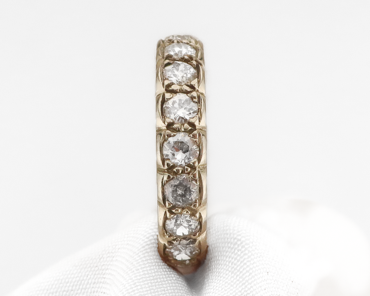 Retro-Era Diamond Eternity Band