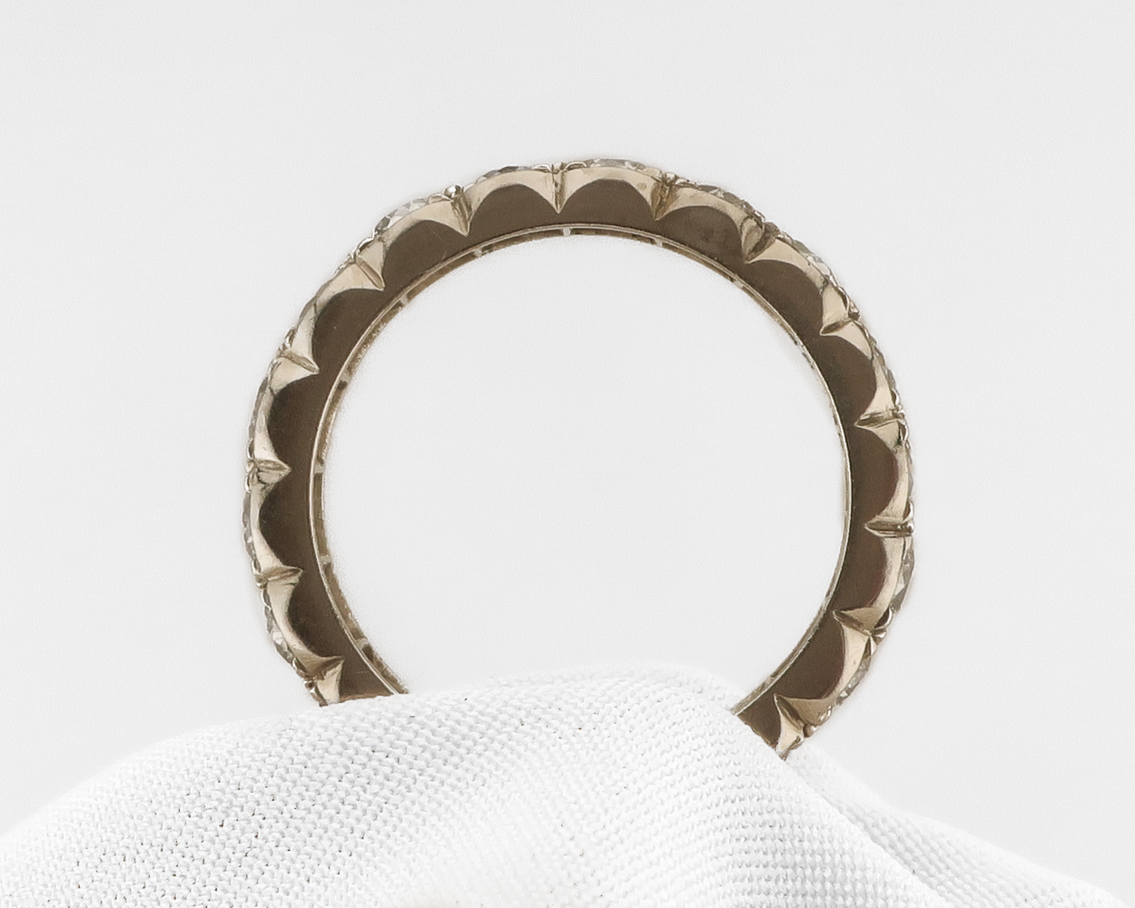 Retro-Era Diamond Eternity Band