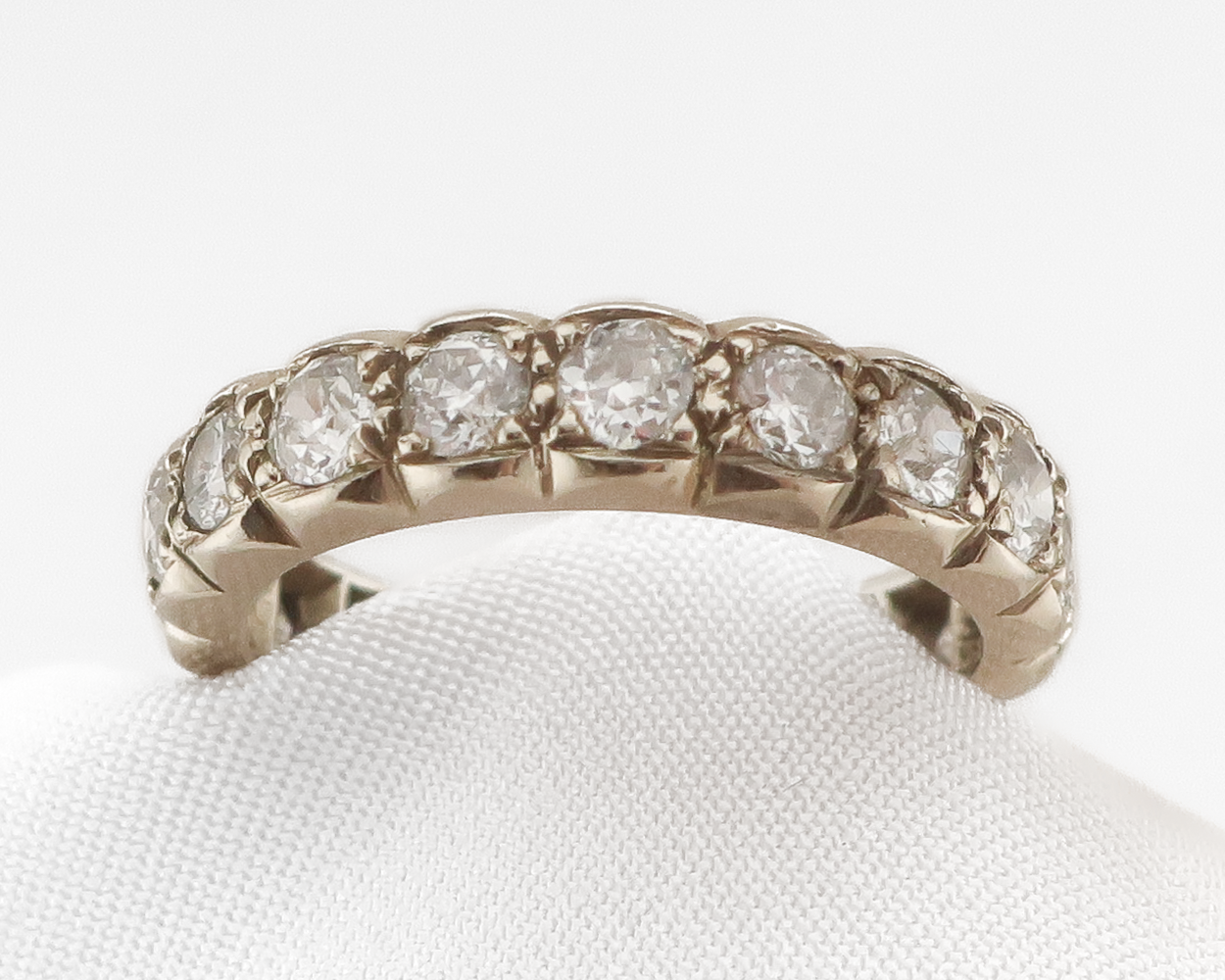 Retro-Era Diamond Eternity Band