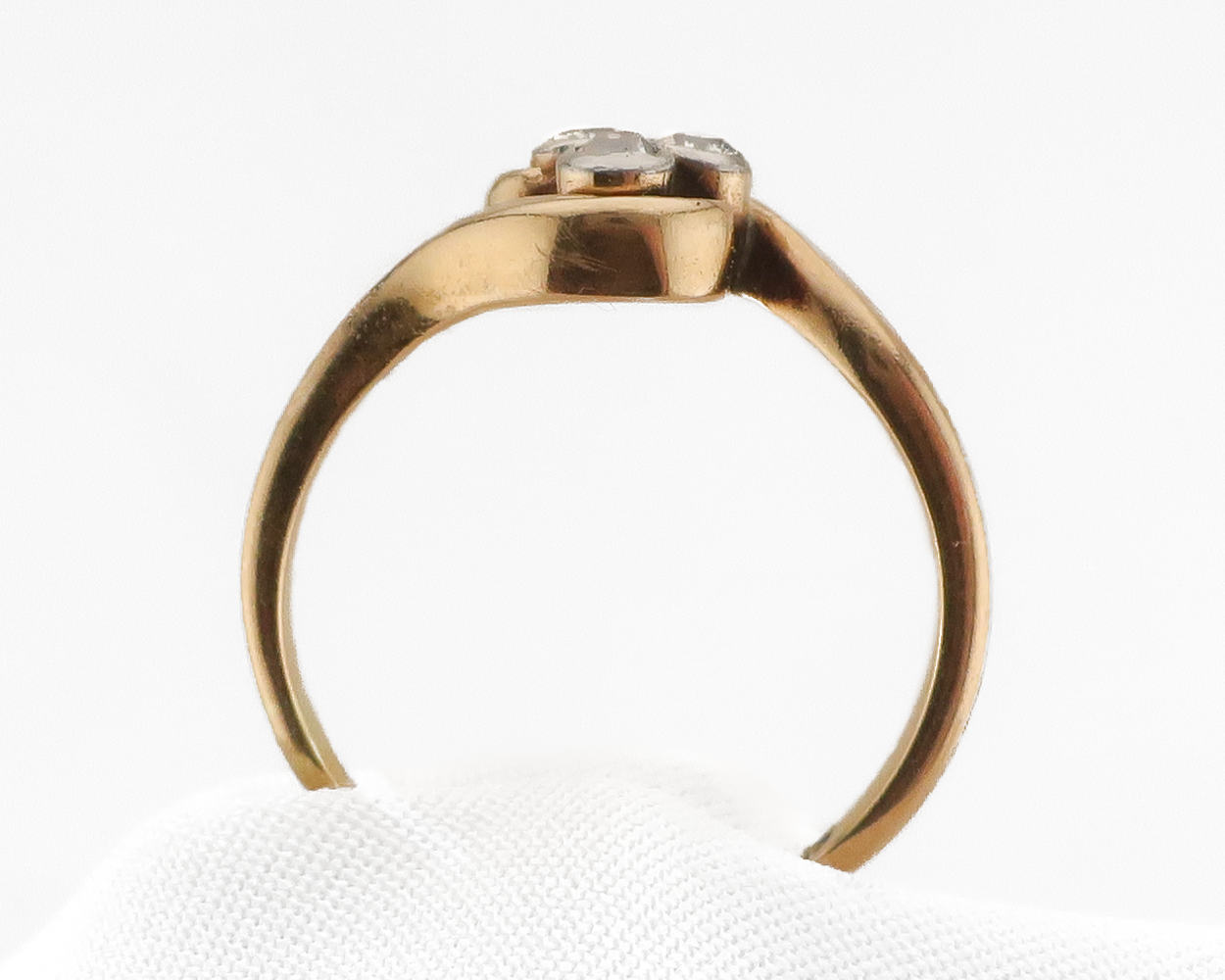 Art Deco Diamond Bypass Ring