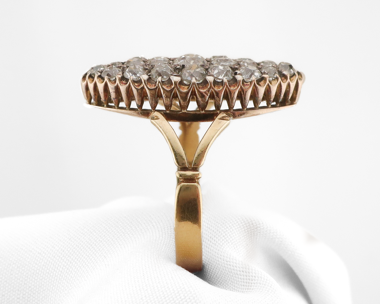 Victorian Diamond Navette Ring