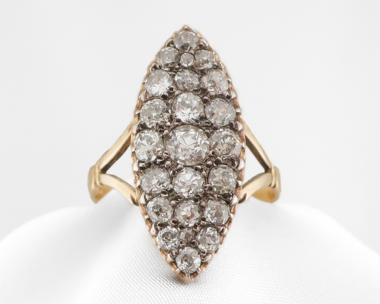 Victorian Diamond Navette Ring