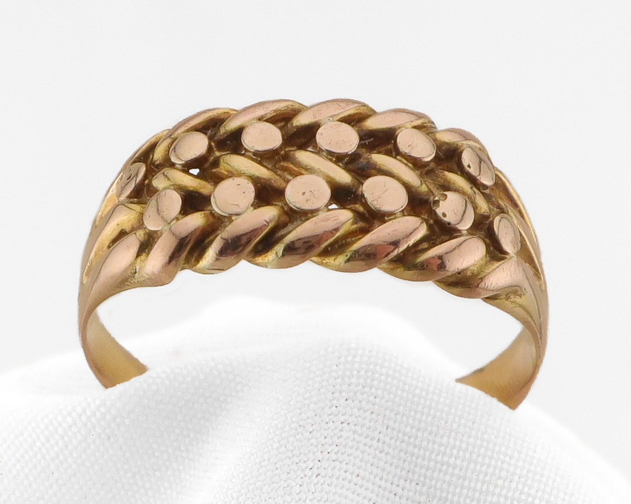 Dated 1890 Braided Keeper Ring