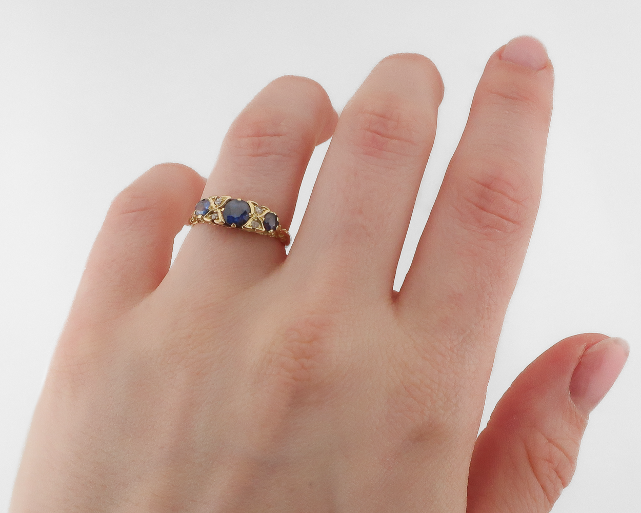 Victorian Sapphire & Diamond Ring