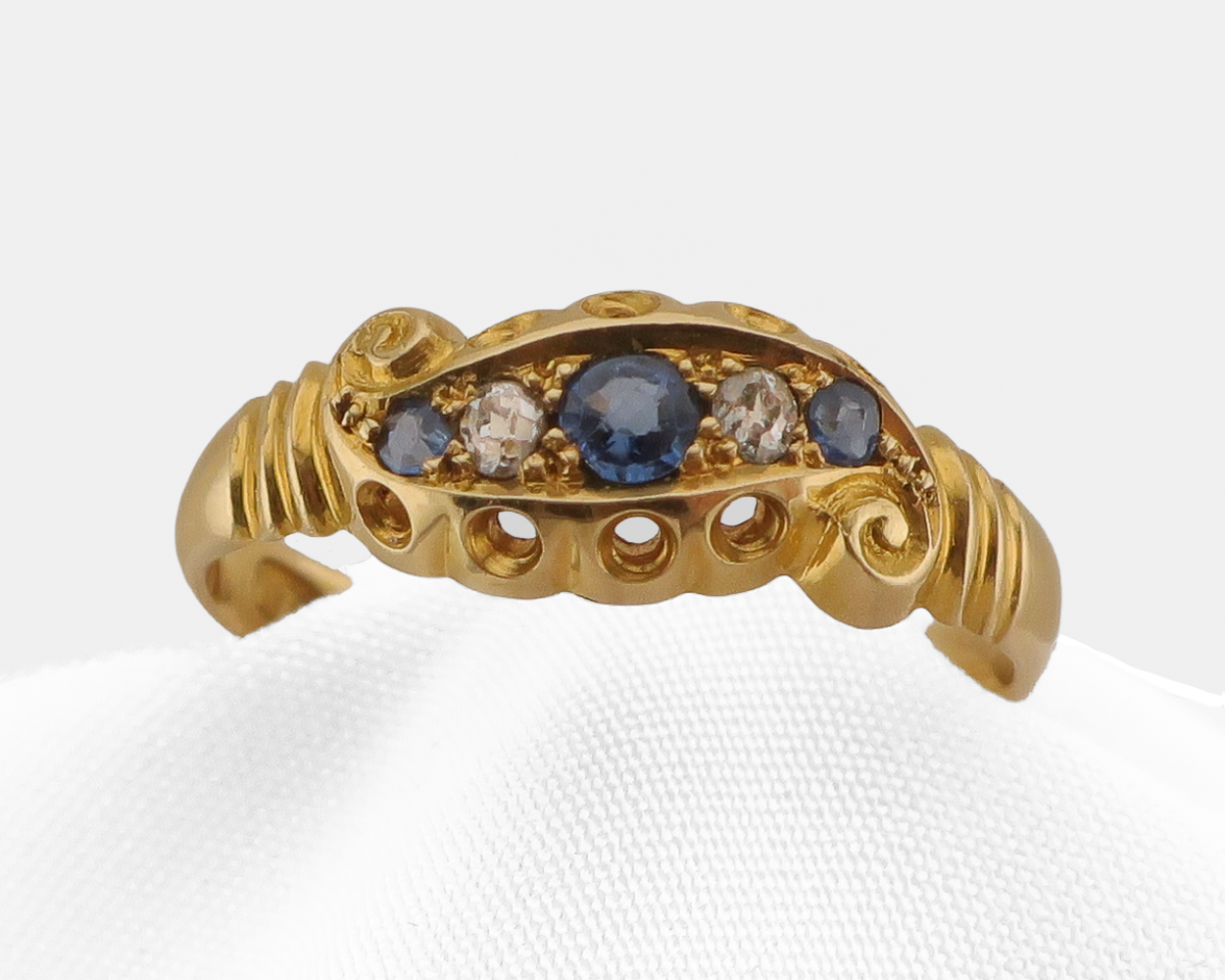 Dated 1907 Sapphire & Diamond Ring