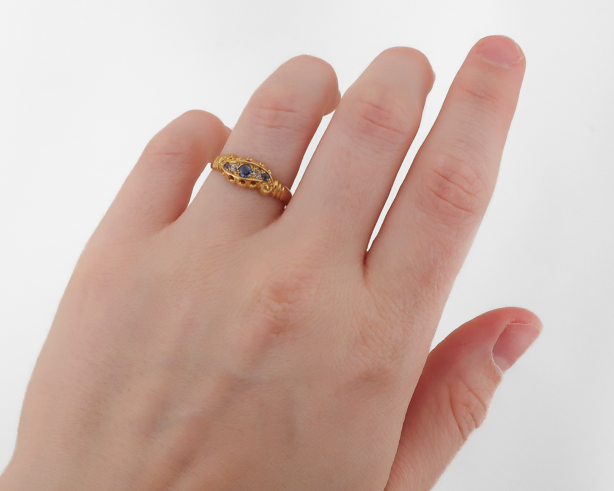 Dated 1907 Sapphire & Diamond Ring