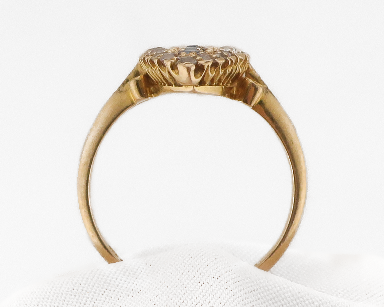 Victorian Sapphire & Diamond Navette Ring