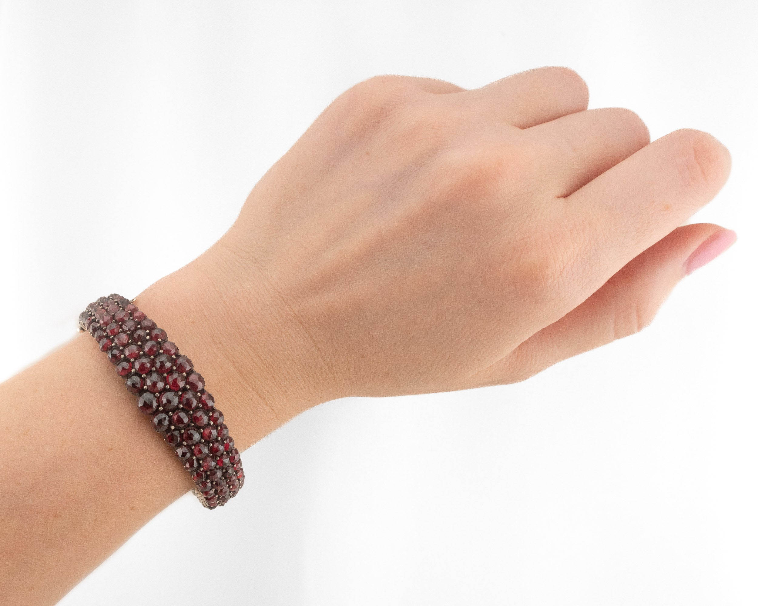 Victorian Garnet Bangle