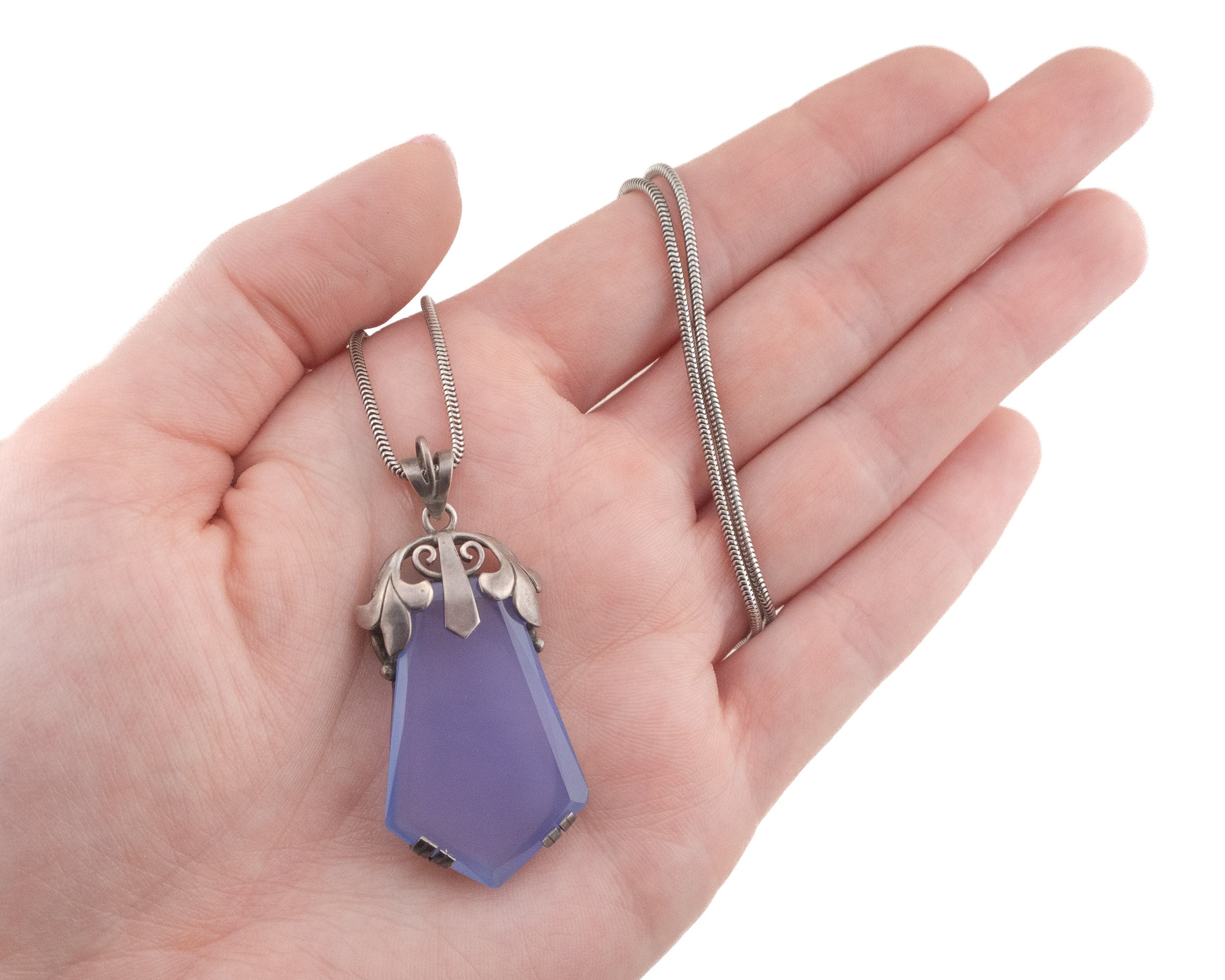 Circa 1910 Chalcedony Pendant