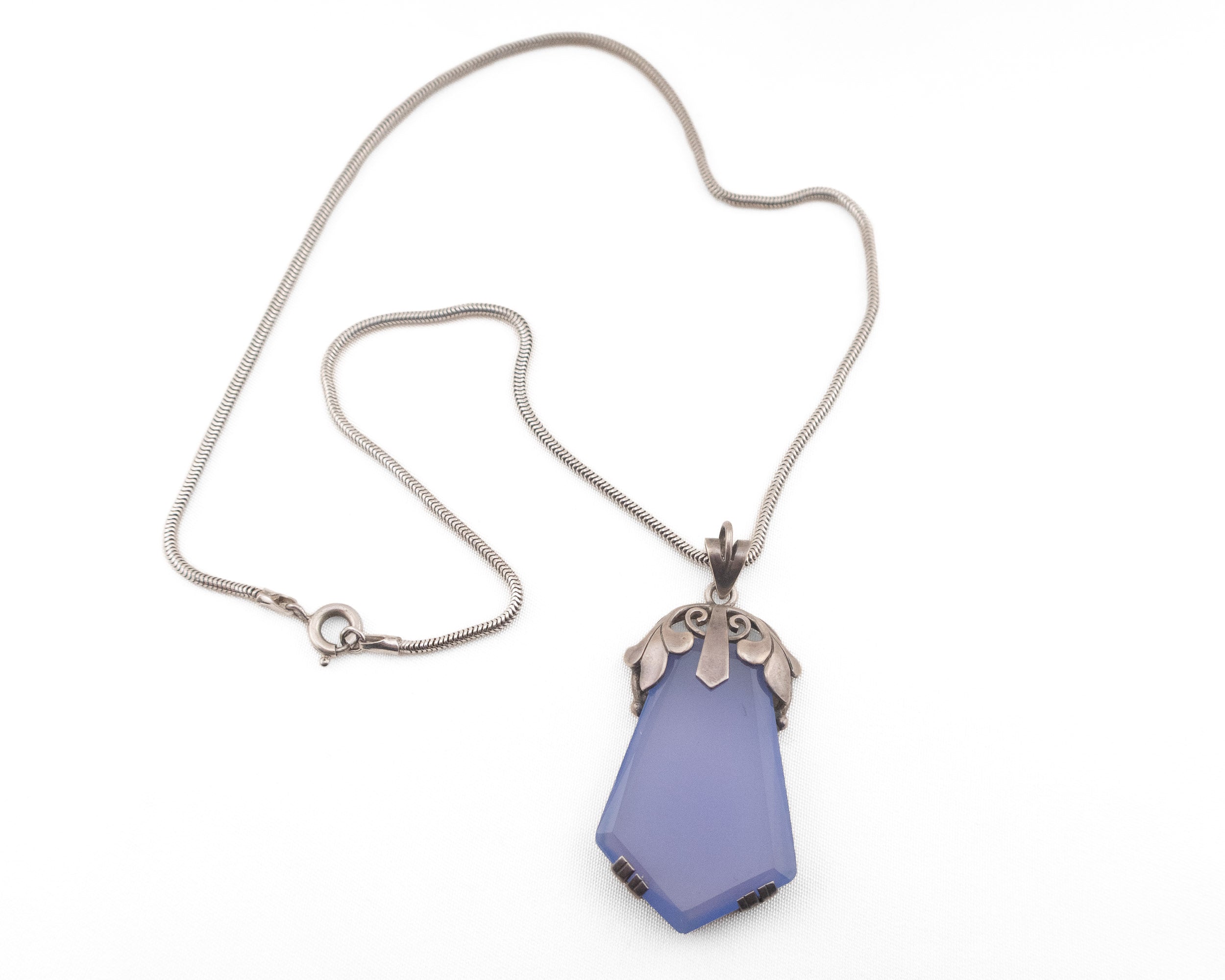 Circa 1910 Chalcedony Pendant