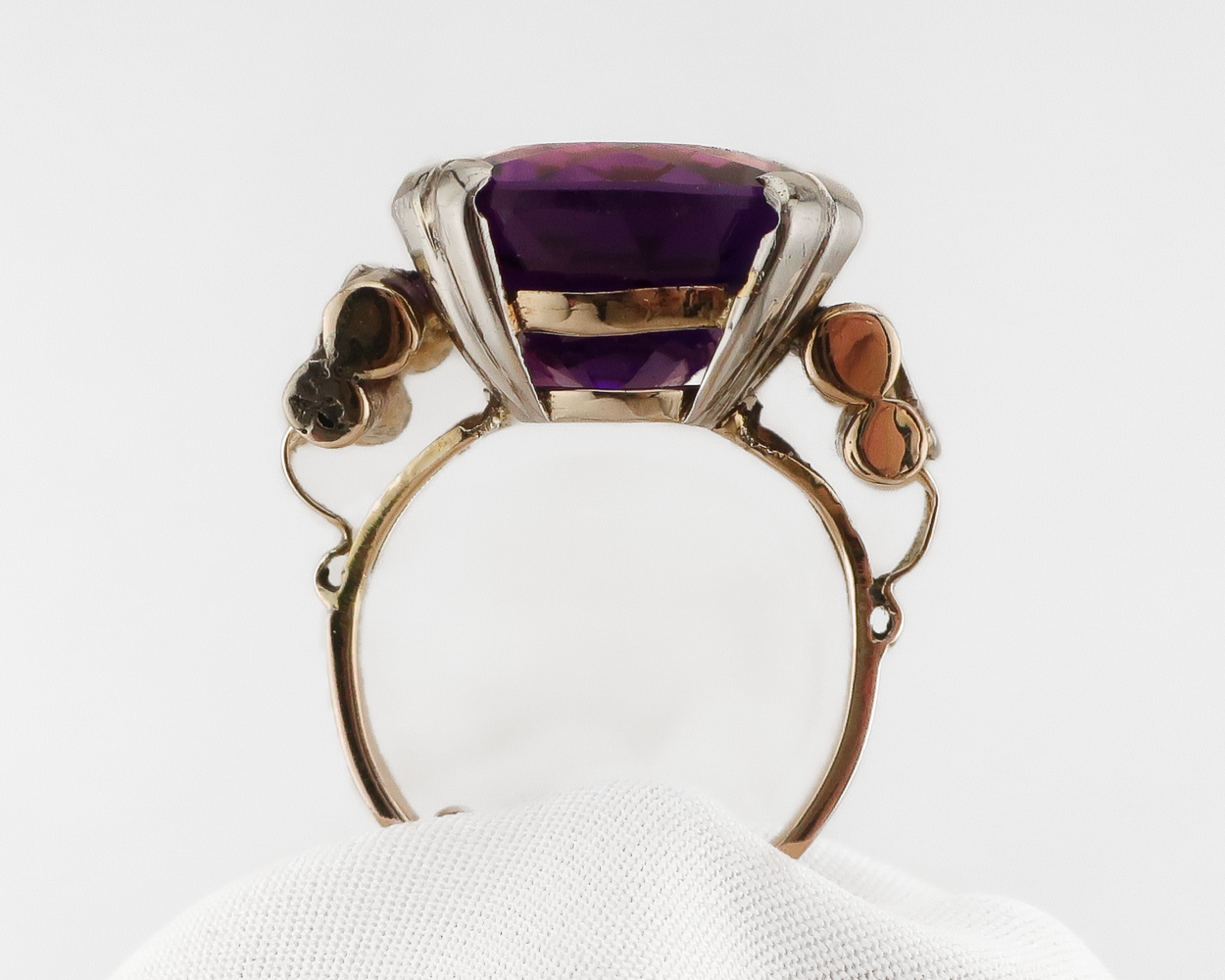 Retro Amethyst Cocktail Ring