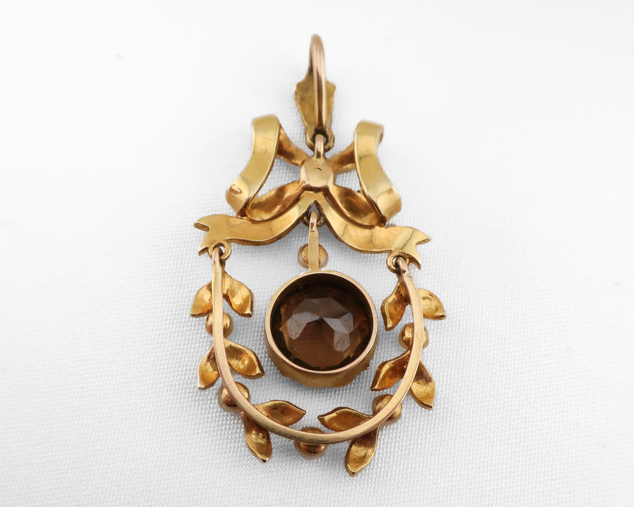 Victorian Quartz & Pearl Pendant