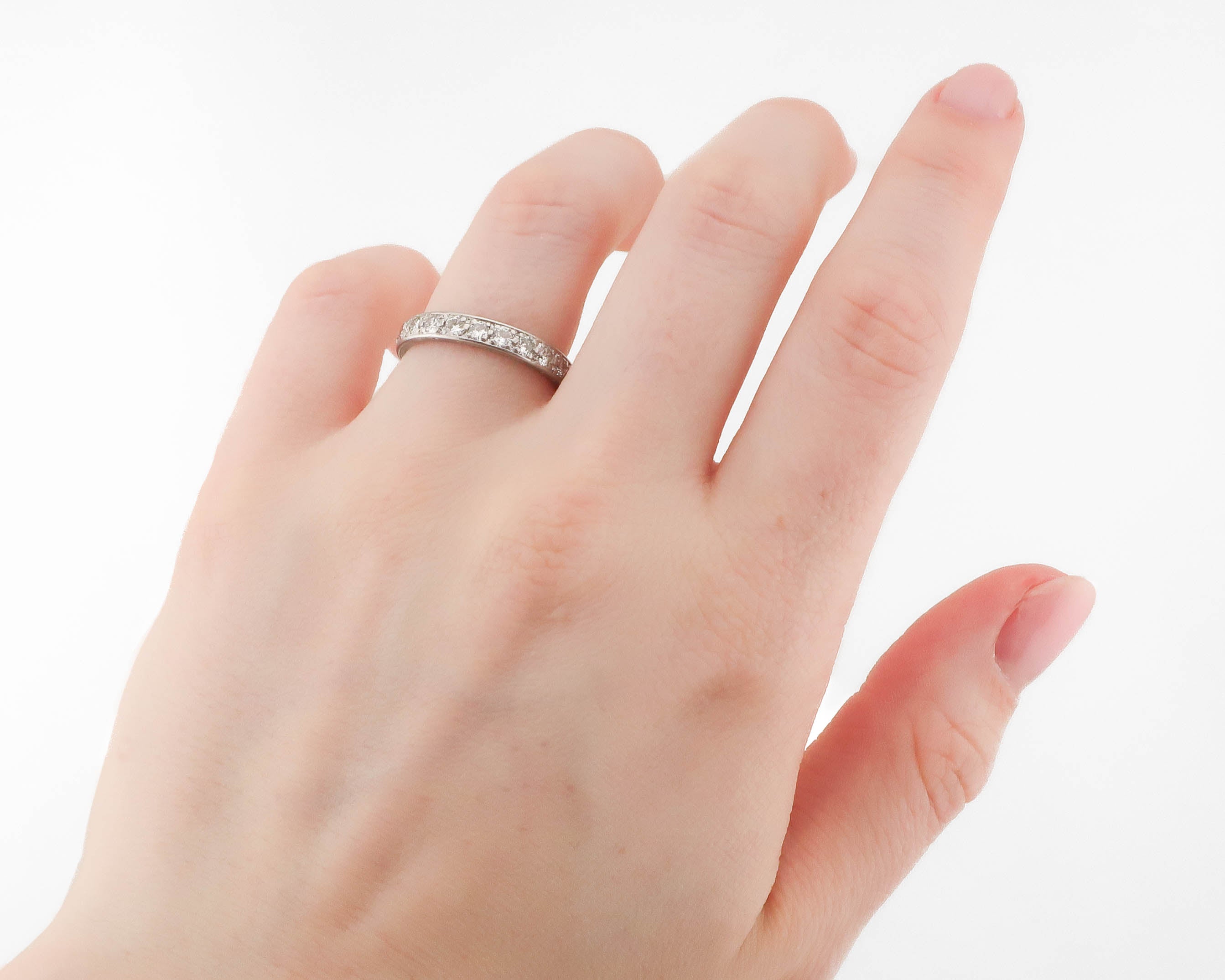 1950s Platinum Diamond Eternity Band
