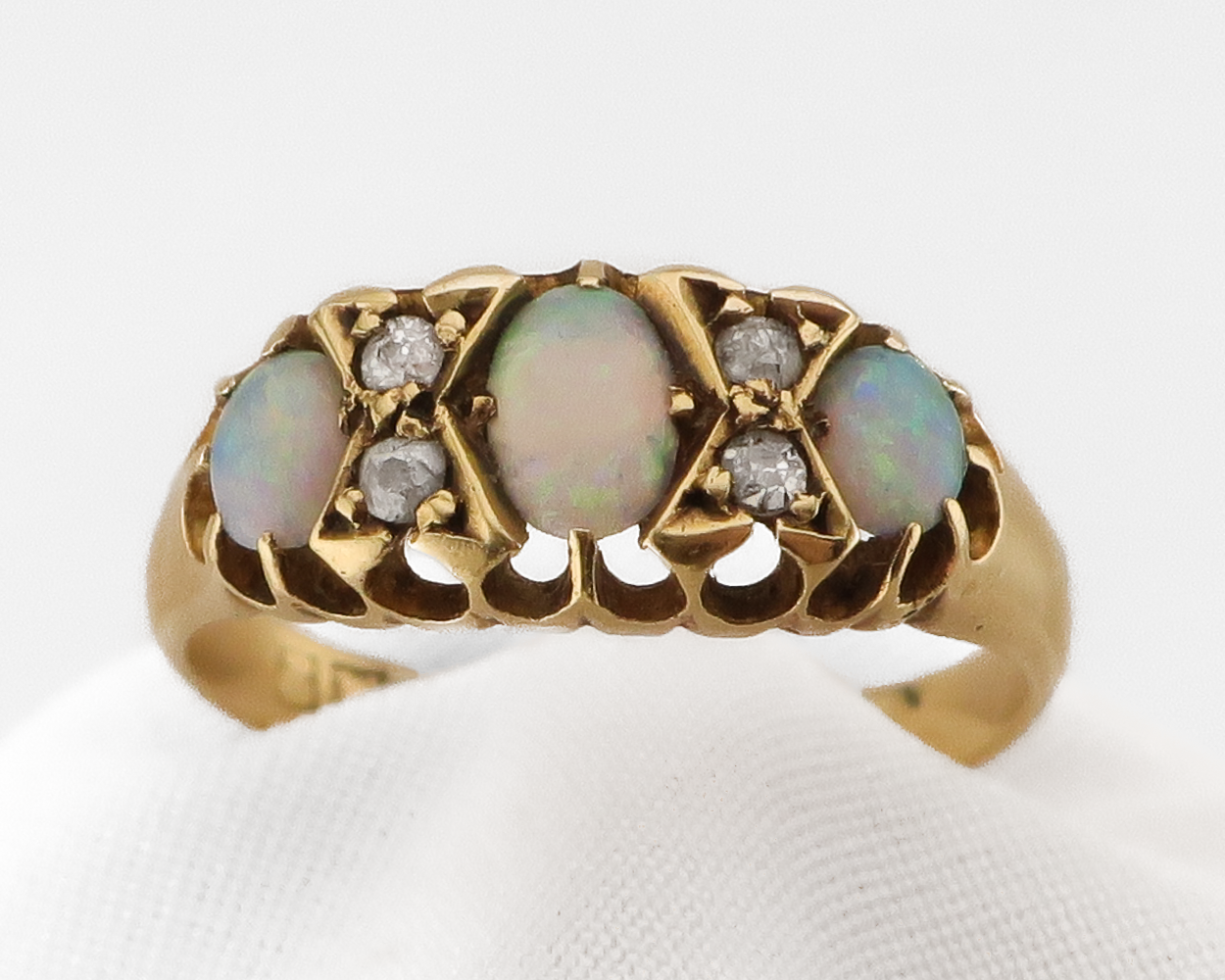 Late Victorian Opal & Diamond Ring