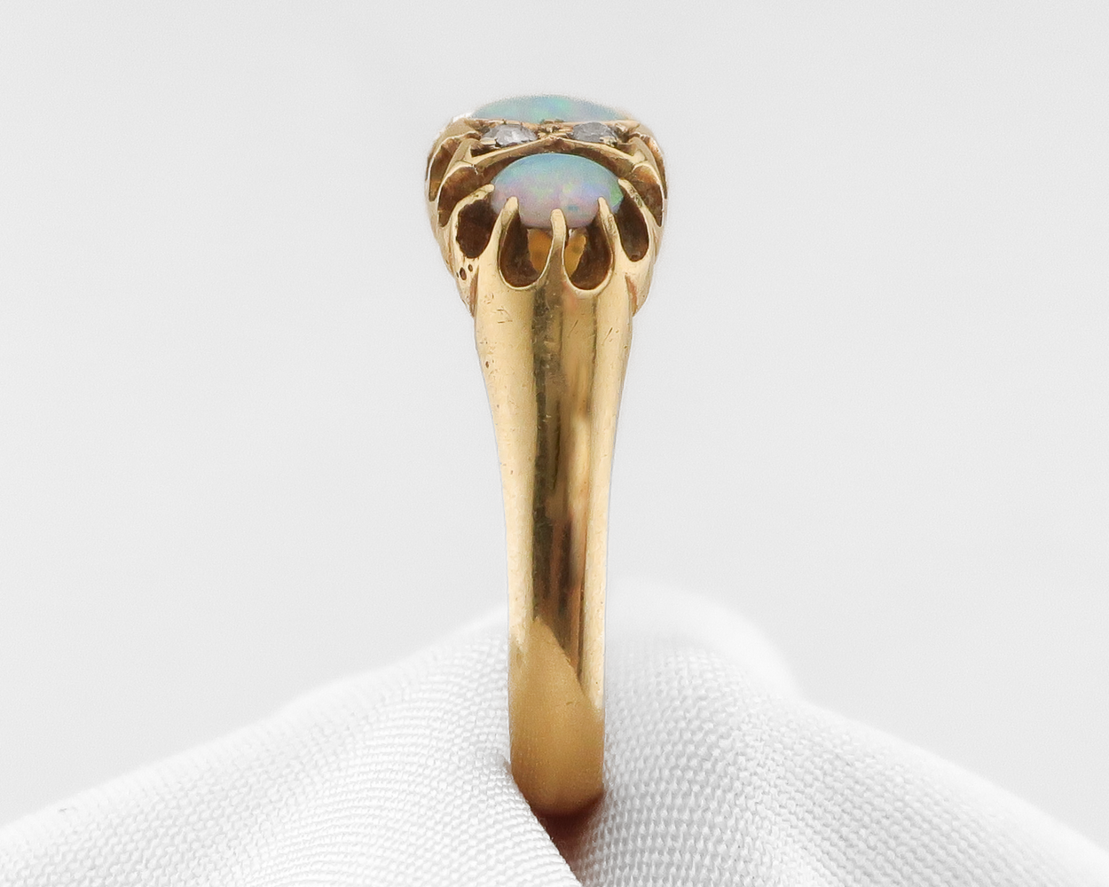 Late Victorian Opal & Diamond Ring