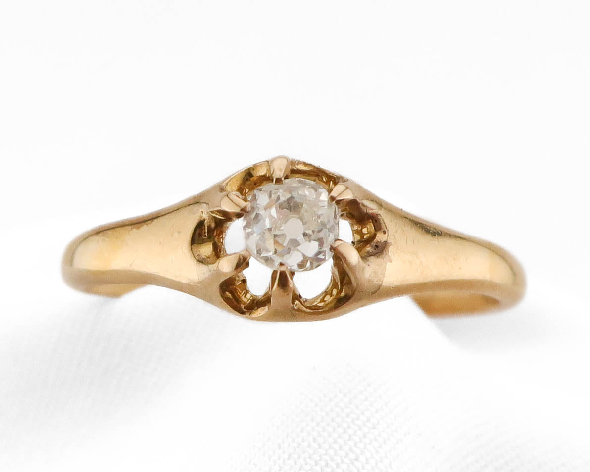 Victorian Solitaire Diamond Ring